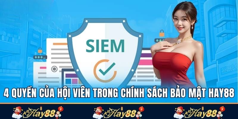 4 quyền của hội viên trong chính sách bảo mật Hay88